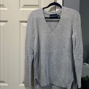 Grey knit sweater